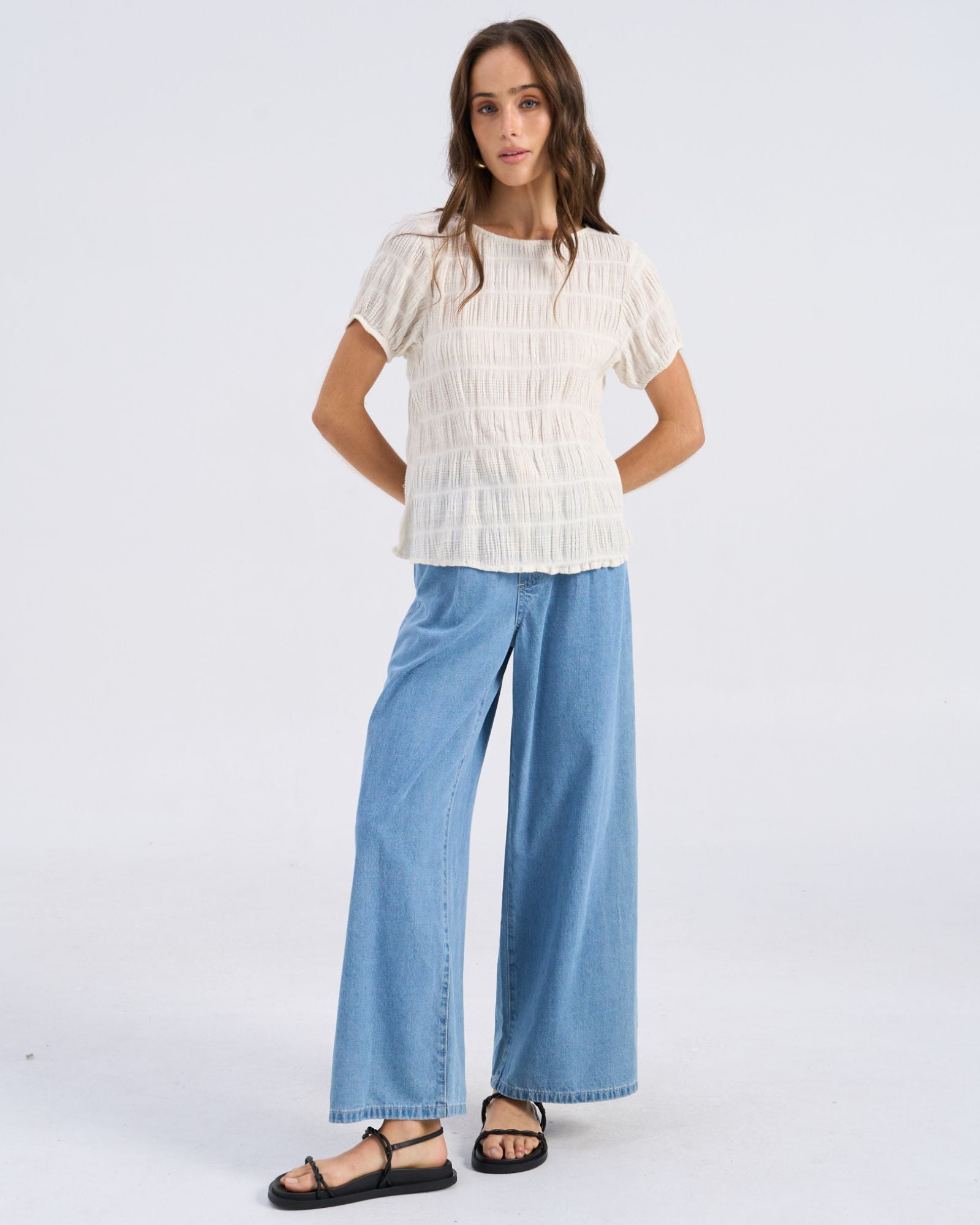 VMVALERIA WIDE LEG JEANS